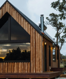 Modern Log home