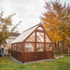 Green house at home