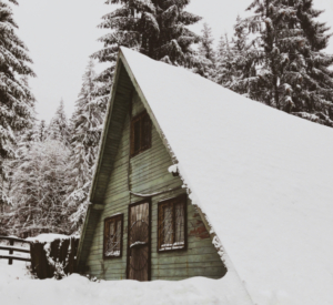 A frame cabin