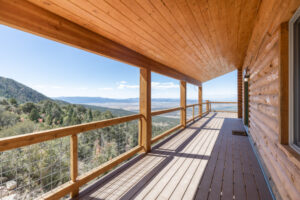 The view from a mountain cabin