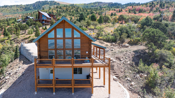 Modern Custom Log Home