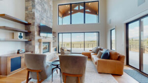 Modern Log Home